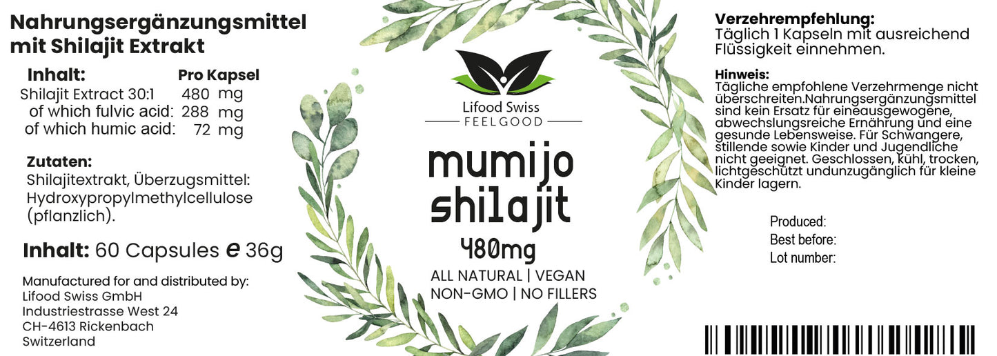 Mumijo Shilajit biologique végétalien